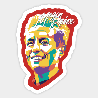 Megan Rapinoe wpap pop art Sticker